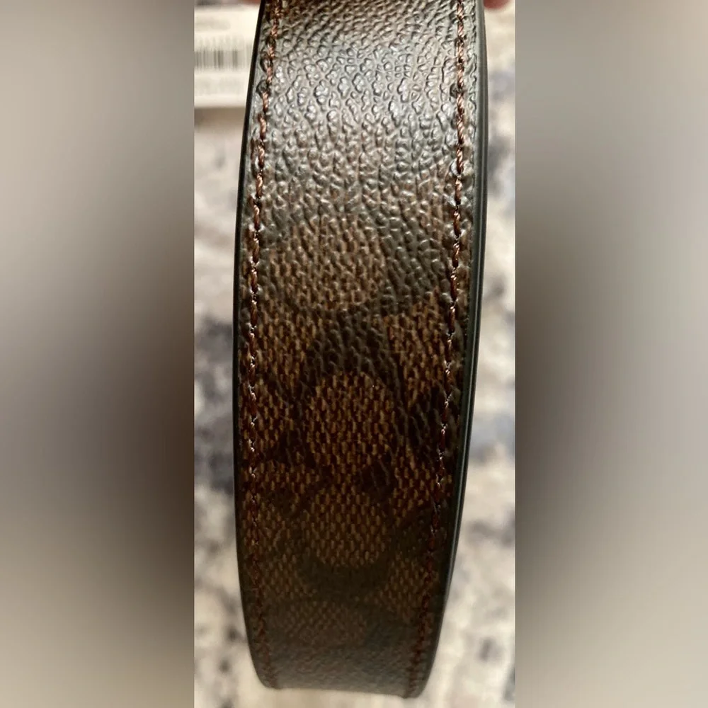 BUNDLE DEAl‼️ Coach Classic Belt Signature Canvas/Coach Pouch Signature Canvas - Picture 8 of 15